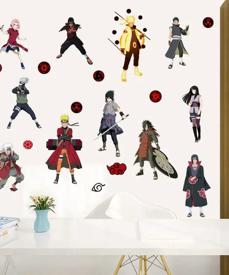 Naruto 3D Stereoscopic Wall Sticker Personality Naruto Student Dormitory Poster Wallpaper Self Adhesive Interior Decoration
