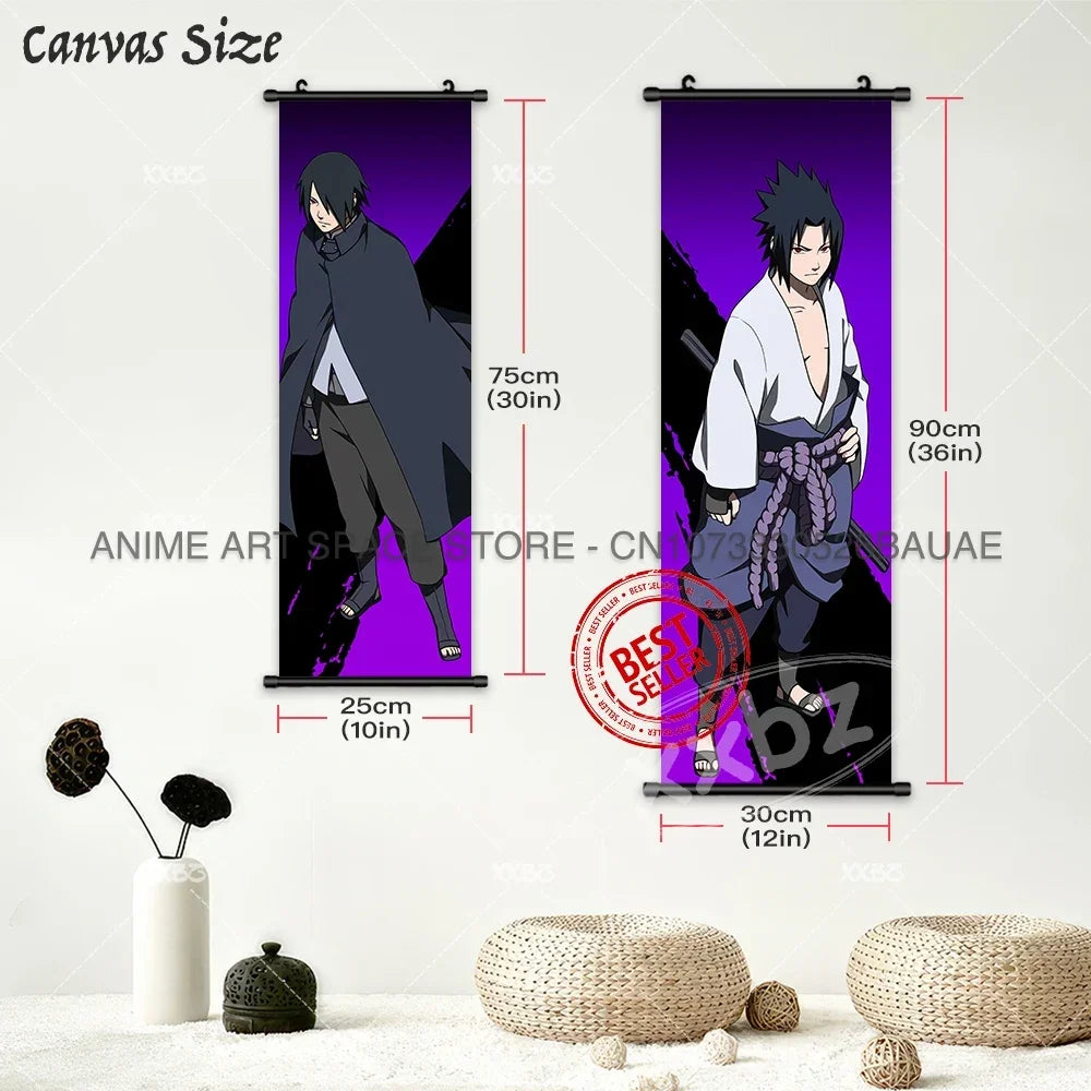 Naruto Characters Wall Scroll Decoration