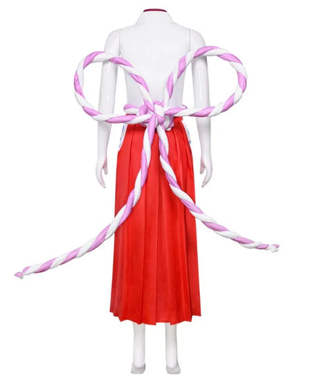 One Piece Yamato Wano Country Kimono Sets Kozuki Oden Oniji Cosplay Costume with Wig Headgear for Halloween Anime Wafuku Party