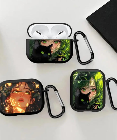 Earphone Cases Cover Case For Airpods Pro3 3 Pro 1 2 Pro2 4 Dreamy Forest Gril