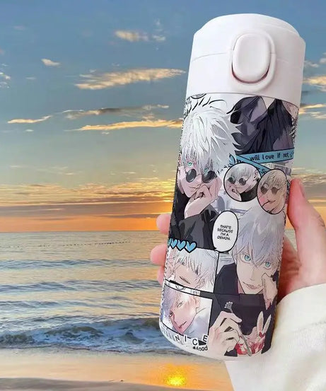 Gojo Satoru Jujutsu Kaisen Thermos Bottle – Anime Stainless Steel Water Cup