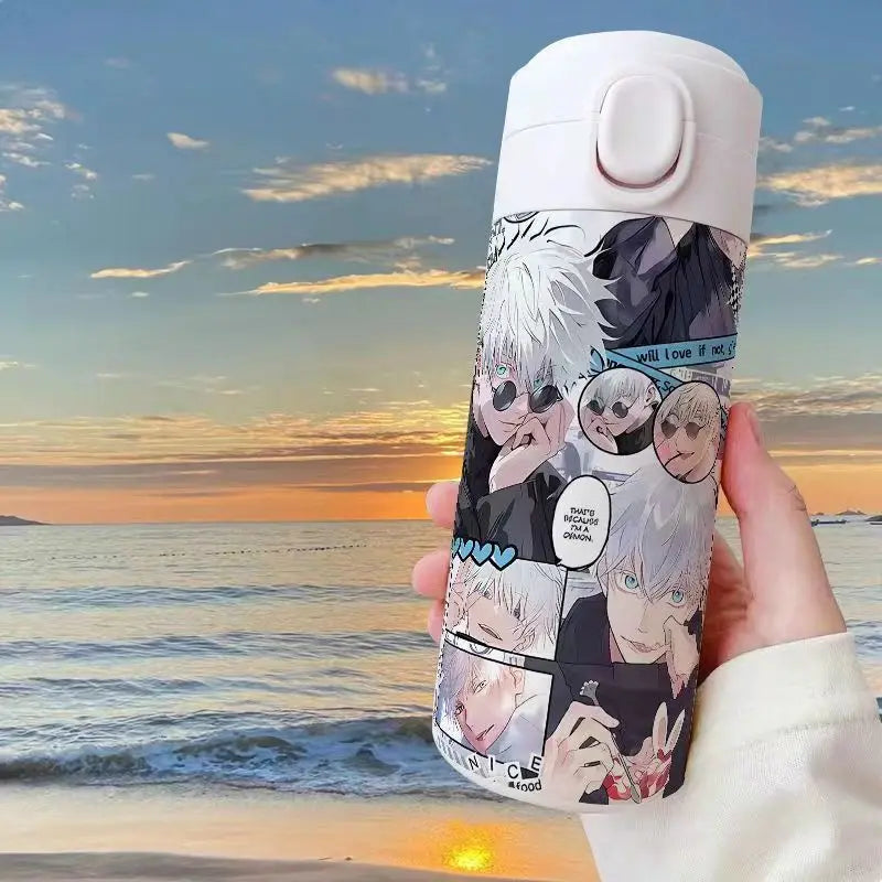 Gojo Satoru Jujutsu Kaisen Thermos Bottle – Anime Stainless Steel Water Cup