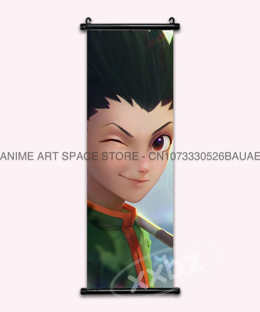 Hunter x Hunter Scroll Poster – Classic Anime Wall Art Canvas Decoration