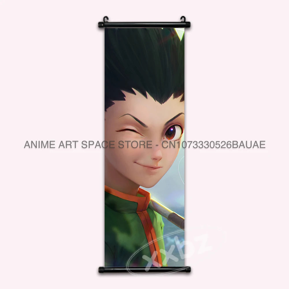Hunter x Hunter Scroll Poster – Classic Anime Wall Art Canvas Decoration