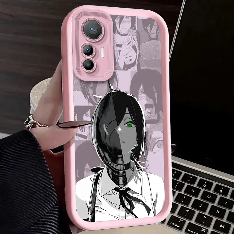 Anime Chainsaw Man Reze Case For Xiaomi Poco X7 X6 X5 X3 NFC F7 F6 F5 F3 M7 M6 Pro 4G 5G Mi 12 11 Lite NE 5G 13T 12T 11T 14T Pro