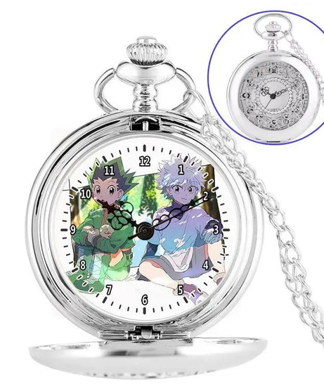 Anime two-dimensional full-time hunter pocket watch Killua Kura pickup Xiaojie personality necklace watch holiday gift