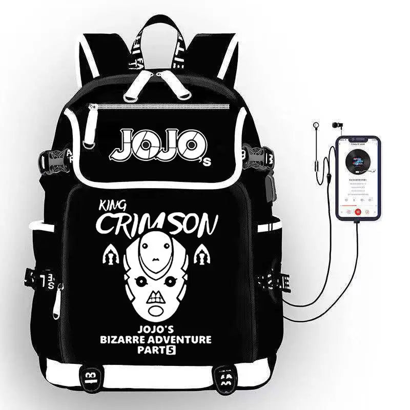 JoJo's Bizarre Adventure Anime Backpack Student School Shoulder Bag Large Capacity Youth Outdoor Travel Backpack Fashion Gift