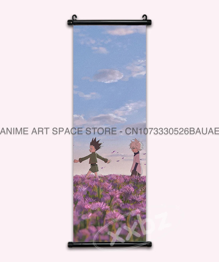 Hunter x Hunter Scroll Poster – Classic Anime Wall Art Canvas Decoration