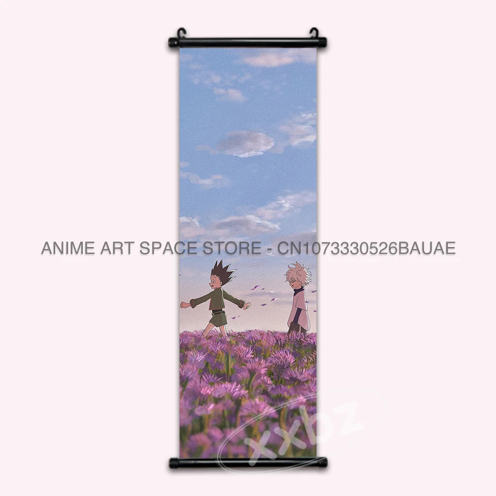 Hunter x Hunter Scroll Poster – Classic Anime Wall Art Canvas Decoration