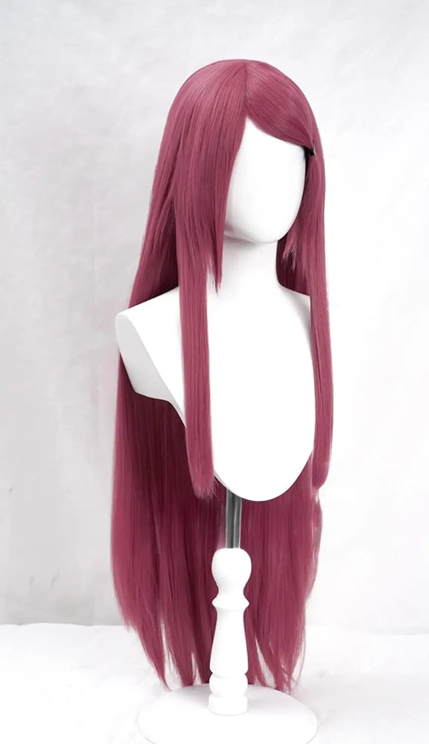Anime Naruto Kushina Uzumaki Cosplay Wig – Heat Resistant Wine Red Long Wig 5