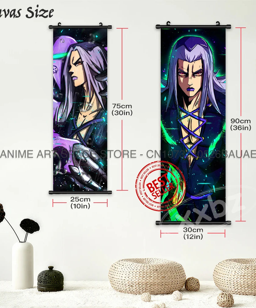 JoJo's Bizarre Adventure Canvas Poster - Joseph Joestar & Dio Brando