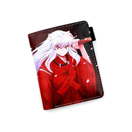 Inuyasha Higurashi Kagome Kikyou Anime Button Wallet