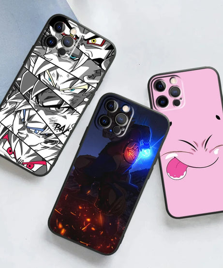 Dragon Ball Z Logo Black TPU Case – iPhone 7 to 15 Pro Max