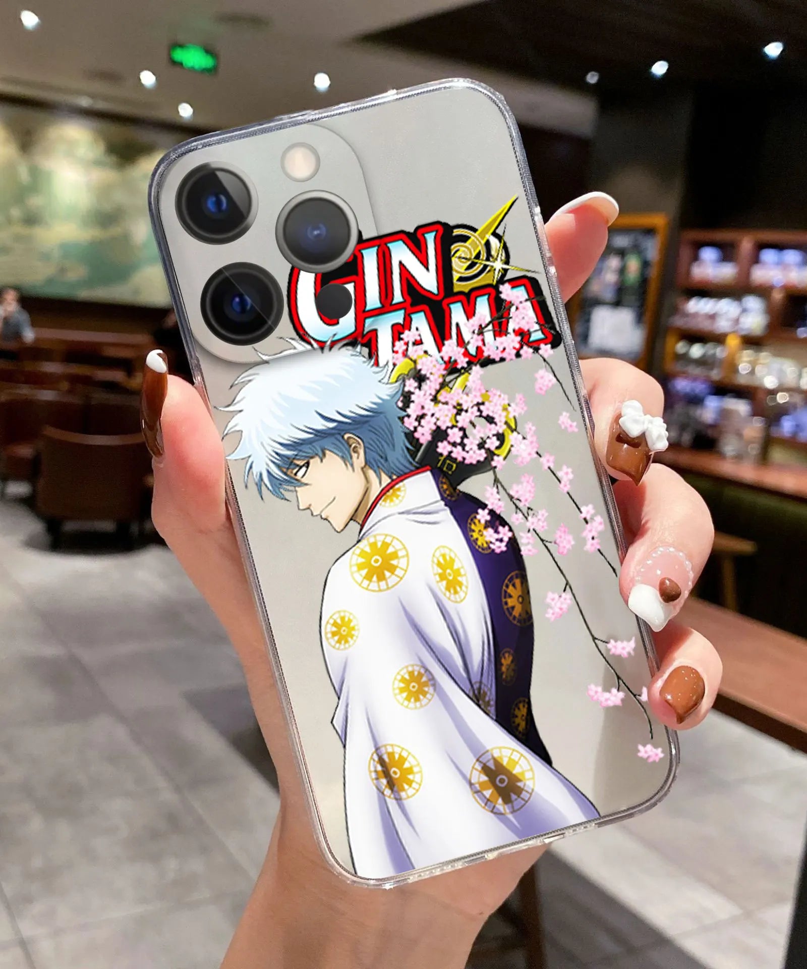 Comics Gintama Gintoki Sakata Phone Cover For iPhone 11 12 13 14 15 16 17 Pro Max 17AIR 16 Plus Clear Soft Silicone TPU Case
