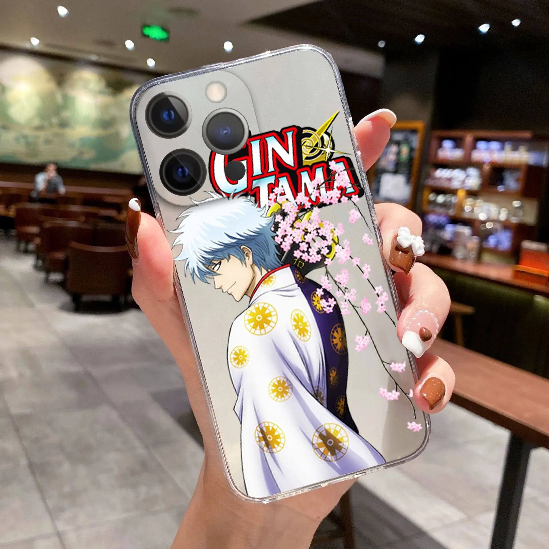 Comics Gintama Gintoki Sakata Phone Cover For iPhone 11 12 13 14 15 16 17 Pro Max 17AIR 16 Plus Clear Soft Silicone TPU Case