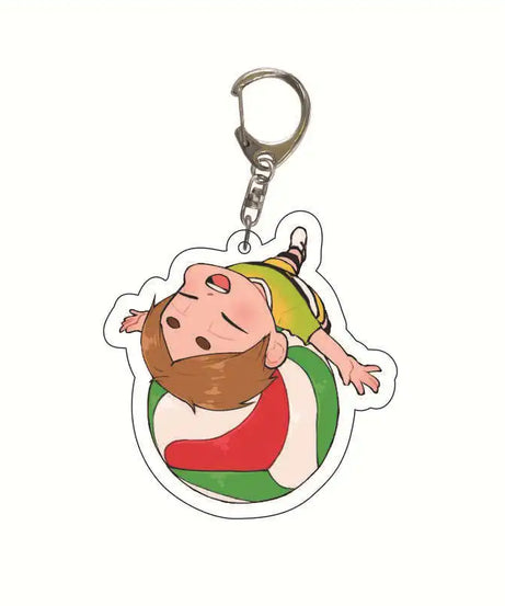 Acrylic Haikyuu Hinata Shoyo Tobio Kageyama Anime Keychain Jewelry Campus Related Products Cultural Friends Gift Bag Charms New