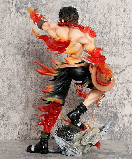 26cm One Piece Ace Anime Figure Portgas·D· Ace Action Figurine Pvc Model Statue Collection Decoration Toys Gift Ornaments