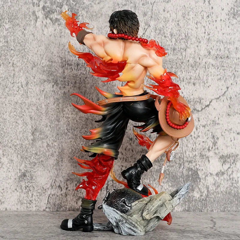 26cm One Piece Ace Anime Figure Portgas·D· Ace Action Figurine Pvc Model Statue Collection Decoration Toys Gift Ornaments