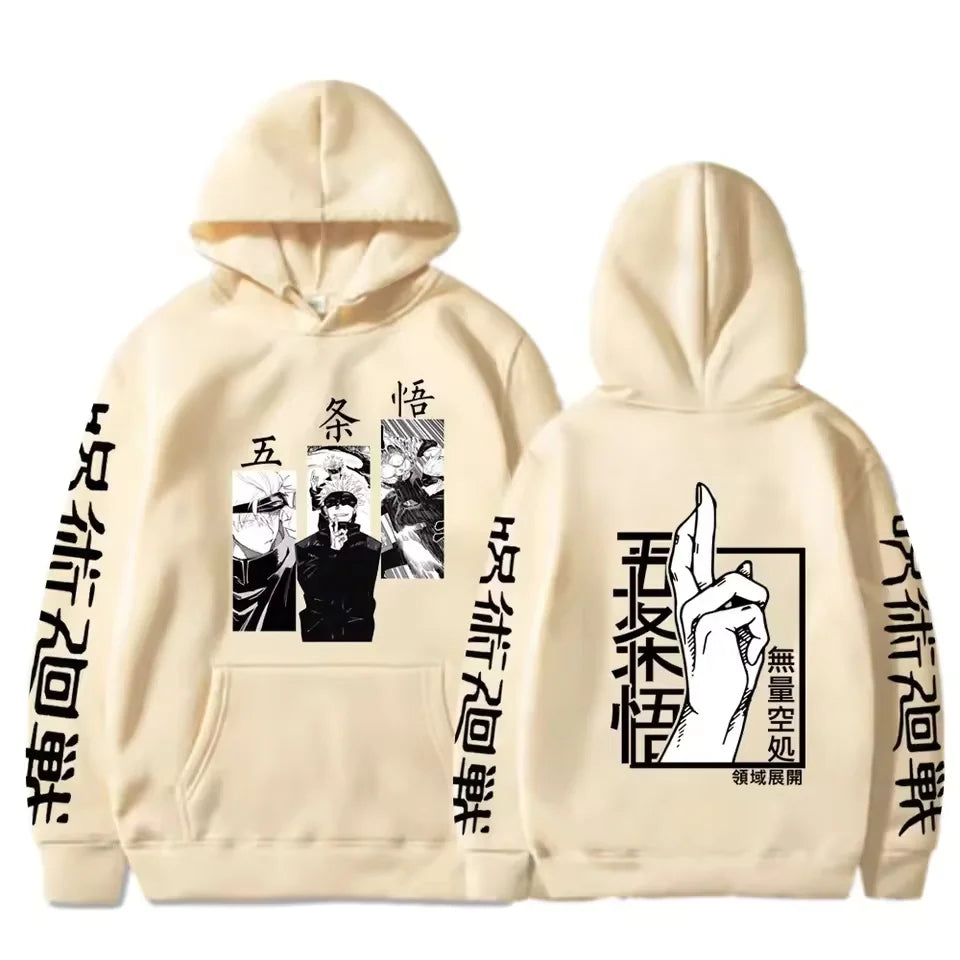 Jujutsu Kaisen Yuji Itadori Anime Graphic Hoodie – Harajuku Streetwear Pullover 5