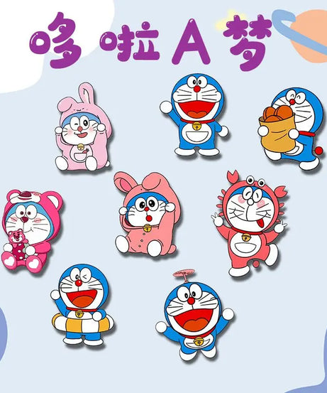 New Doraemon Anime Cartoon Kawaii Jingle Cat Cute Clothes School Bag Pins Ornaments Creative Personalized Badge Gift Wholesale
