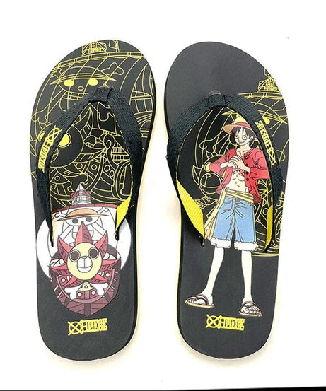 One Piece Roronoa Zoro Slippers Anime Sandals Women Men Home Bathroom Non Slip Flip Flops Outdoor Summer Beach Slides
