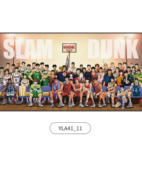 Slam Dunk Wall Art – Sakura Path Anime Mural for Bedroom or Living Room