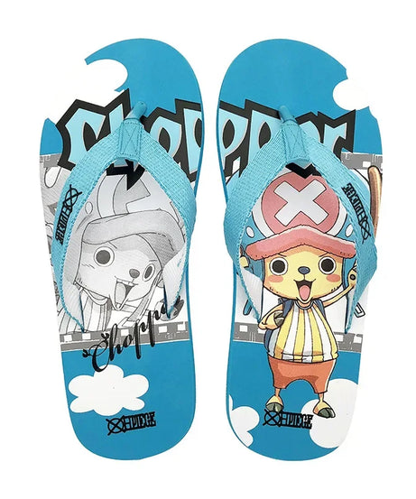 One Piece Roronoa Zoro Slippers Anime Sandals Women Men Home Bathroom Non Slip Flip Flops Outdoor Summer Beach Slides