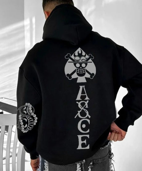 Oversized Unisex Anime One Piece Print Hoodie Men's Clothing Sweatshirt Autumn Casual Y2k Loose Cotton Women Long Sleeve Tops