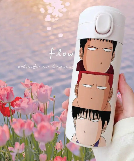 Slam Dunk Sakuragi Hanamichi Rukawa Kaede Anime Peripheral Insulated Cup Large Capacity Stainless Steel Water Cup Holiday Gift