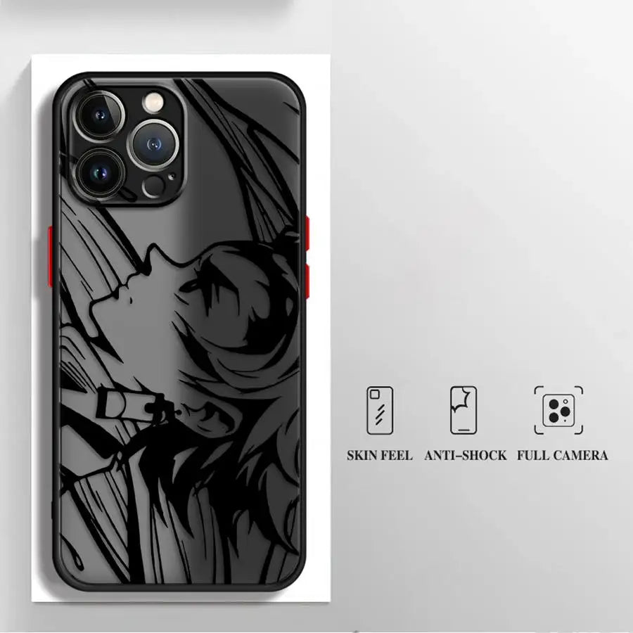 Case for iPhone 8 7 SE 16 XS 14 11 13 Mini 15 Pro MAX XR 11 Plus 12 Soft Cover 12Pro 14Pro 16 Plus Demon Slayer Kimetsu No Yaiba