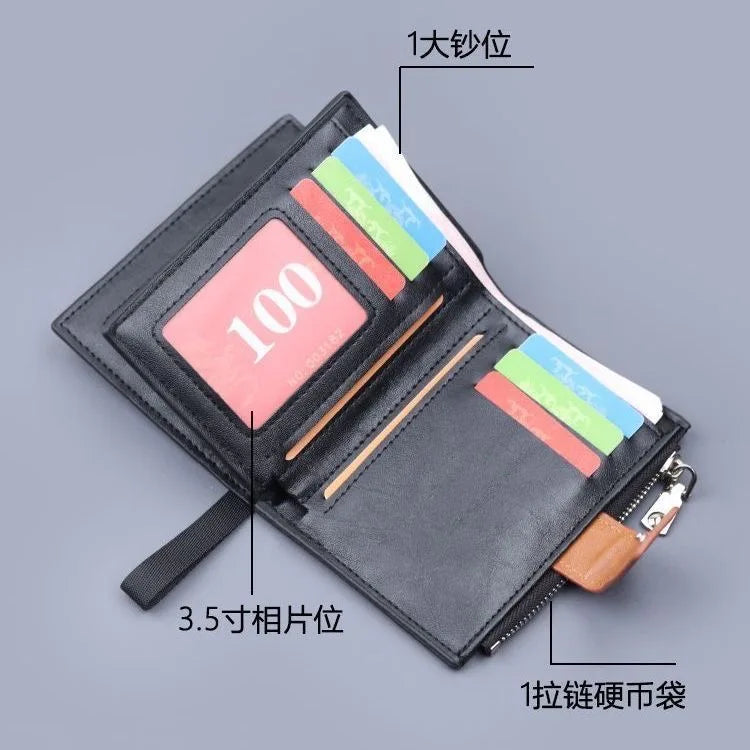 Anime Jujutsu Kaisen Gojo Satoru Folding Wallet – Bifold Card Holder & Coin Purse 5