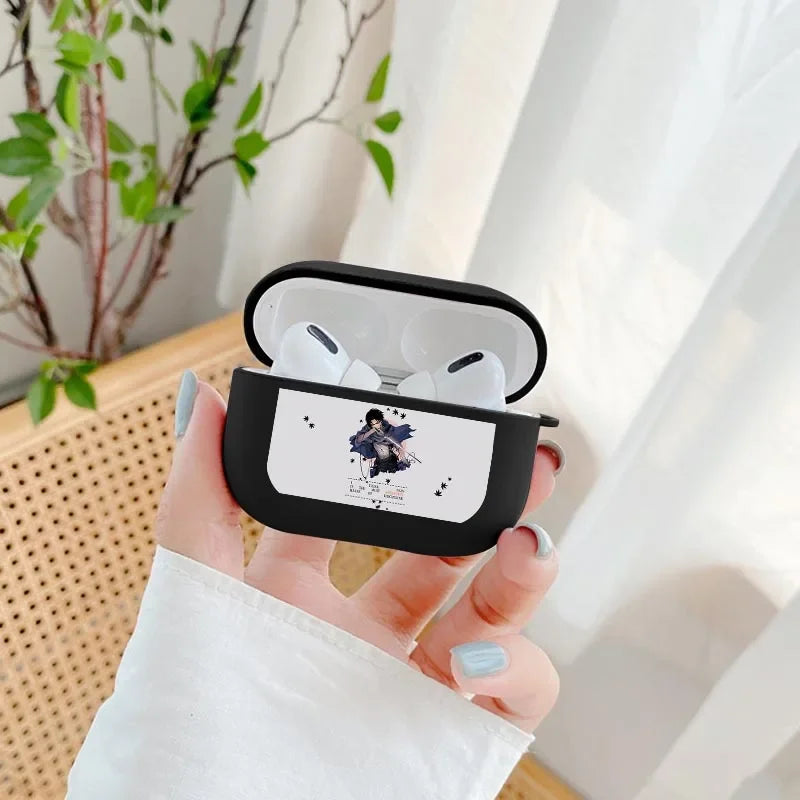 Attack On Titan Anime Earphone Cover For Apple Airpods 1 2 Case Wireless Bluetooth For air pods pro Soft Silicon Cases