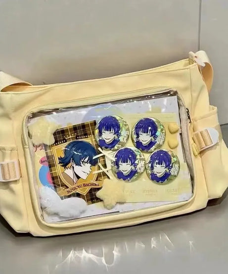 New Style Transparent Postcard Display Shoulder Women Badge DIY Decoration Crossbody Bag Anime Expo Class Tote Itabag