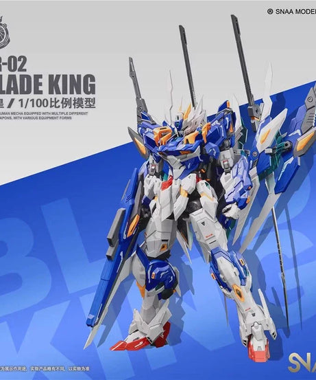 SNAA 1/100 Imperial Series Blade King YR-02 Assembly Model Kit Action Figures Mecha Toy With Water Decals Desktop Decor Boy Gift
