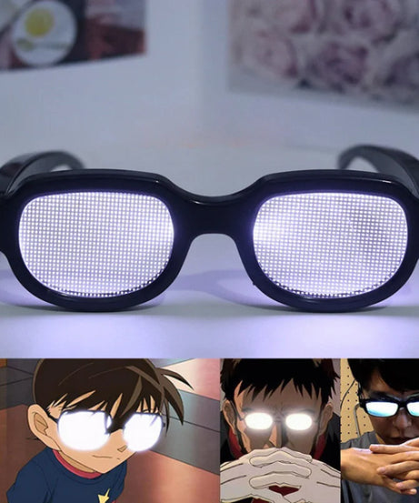 Detective Conan Funny LED Light Edogawa Solve the Case Glasses Anime Kawaii Accsesories Action Toy Figures Toys Hobbies