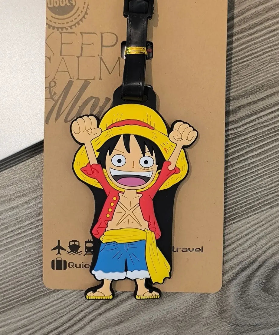 Anime One Piece Boarding Check in Hang Tag Accessories Joba Lu Fei Suolong Luggage Tag Cute Creativity