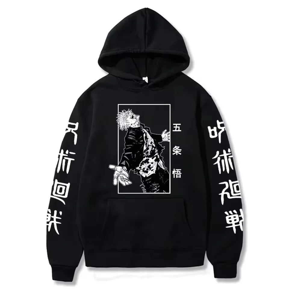 Jujutsu Kaisen Yuji Itadori Anime Graphic Hoodie – Harajuku Streetwear Pullover 4