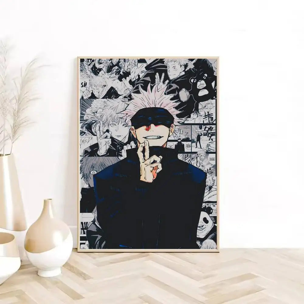 Anime Jujutsu Kaisen Gojo Satoru Poster – Self-Adhesive Waterproof Wall Sticker Decor 6