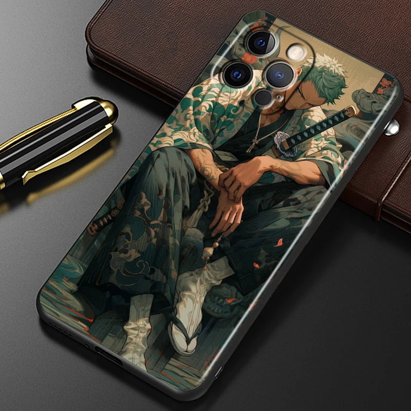 One Piece Zoro iPhone 15-7 SE Pro Max Phone Case