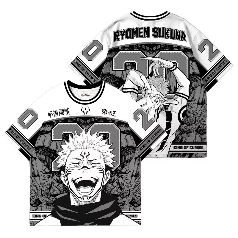 Anime Jujutsu Kaisen Ryomen Sukuna 3D Graphic T-Shirt – Unisex Casual Breathable Tee 7