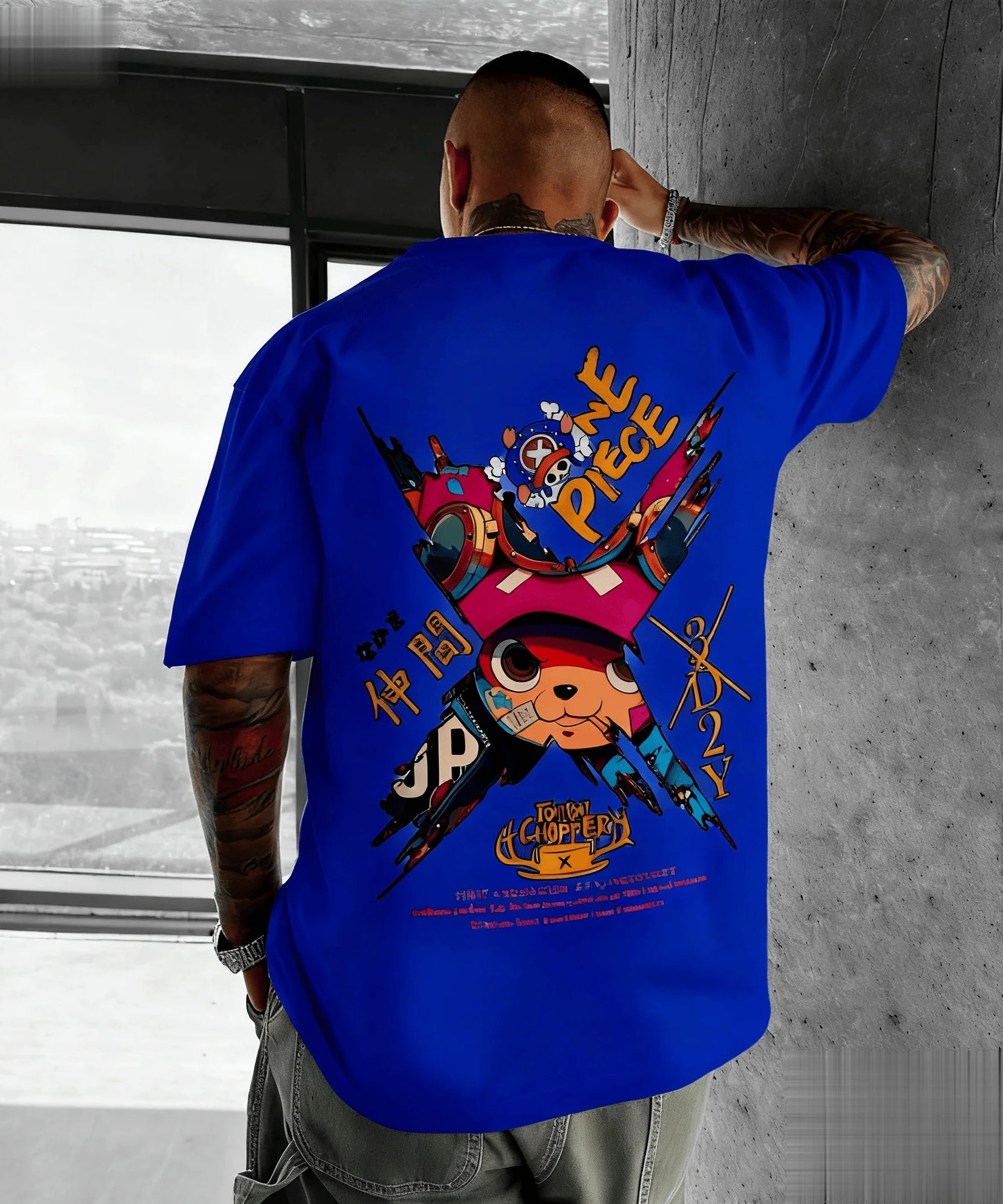 New One Piece Chopper Anime T Shirt Men Women Cotton Short Sleeve Tee Summer Cartoon Graphic Streetwear Casual Top Oversized Y2k