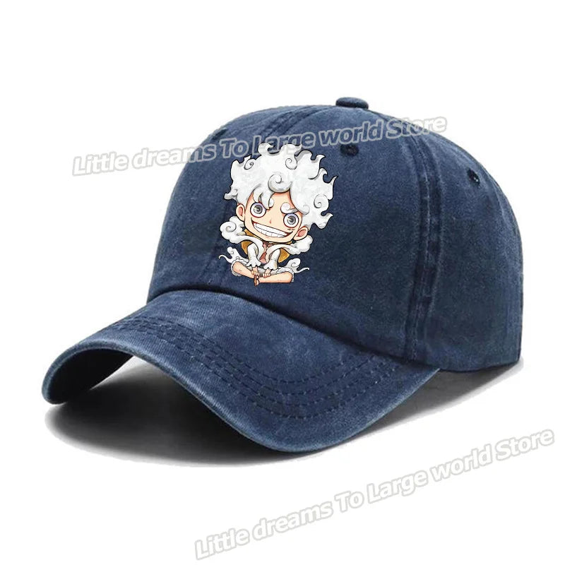 One Piece Baseball Cap Men Anime Printed Snapback Hat Adult Women Summer Sunshade Caps Unisex Hip Hop Casual Adjustable Hat Gift