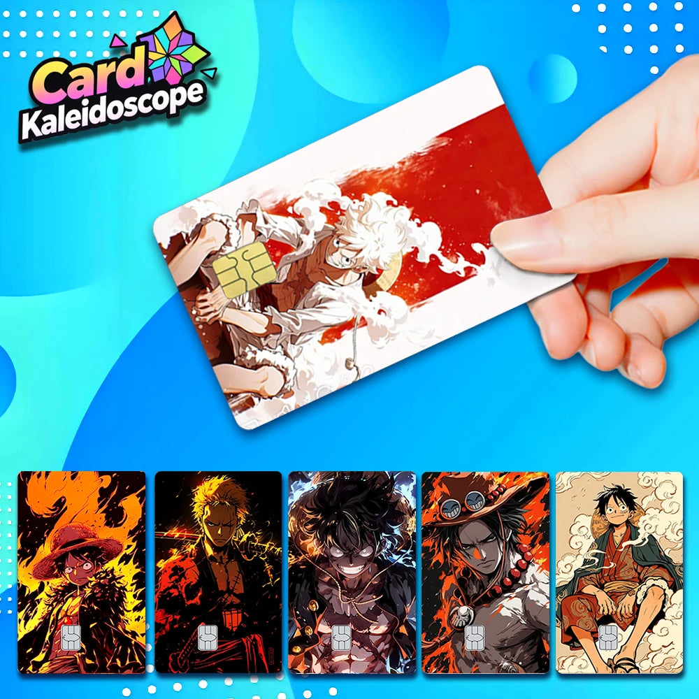 Anime One Piece Luffy Credit Card Skin Sticker – Premium Matte Debit & IC Bank Card Cover