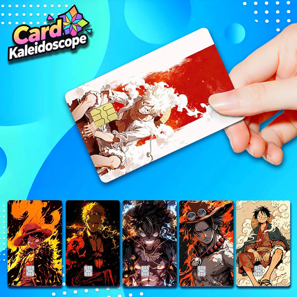 Anime One Piece Luffy Credit Card Skin Sticker – Premium Matte Debit & IC Bank Card Cover