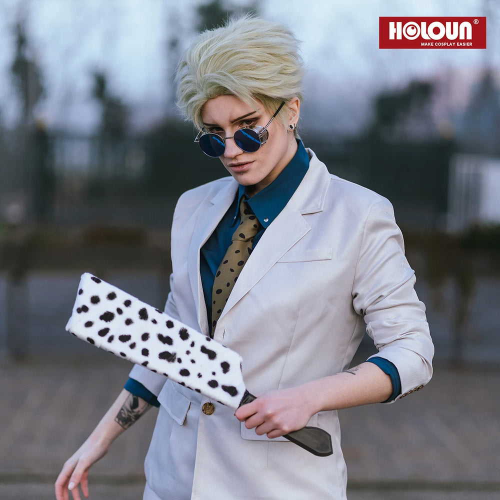 Anime Jujutsu Kaisen Kento Nanami Cosplay Costume – Suit, Vest & Wig Set 2