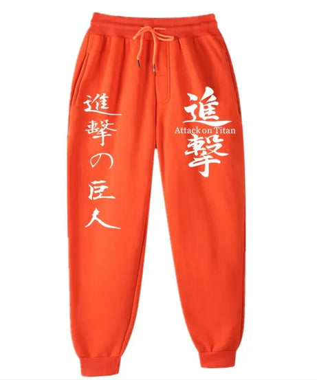 Attack on Titan Fashion Printed Comfortable Running Pants Trendy Versatile Sports Pants Men's Spring and Autumn Trousers S-3XL