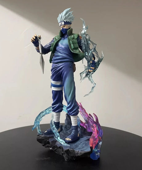 23cm Kakashi Hatake 2.0 Ten Years Ninja Action Figure Anime Collectible Model Toy With Effect Parts Desktop Ornament Boy Gift