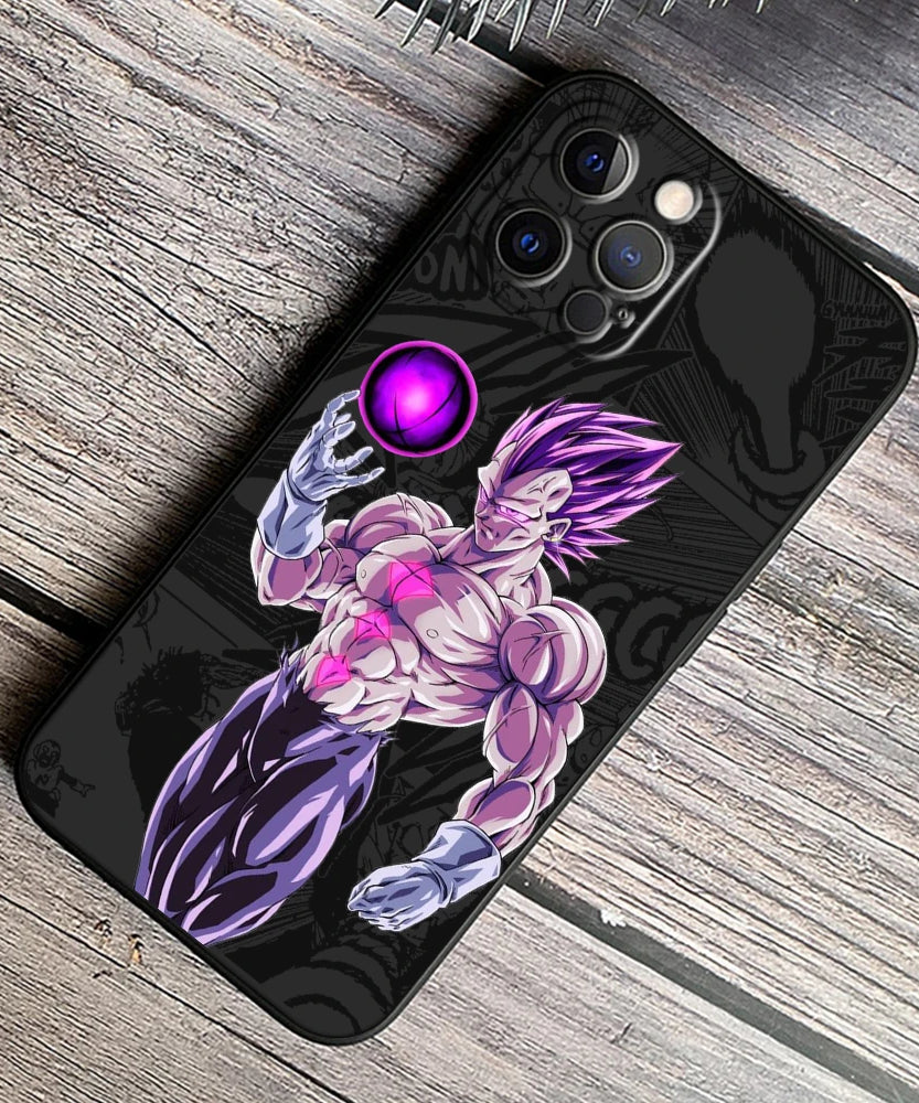 Son Goku Black TPU Case – Dragon Ball Anime iPhone 7–15 Pro Max