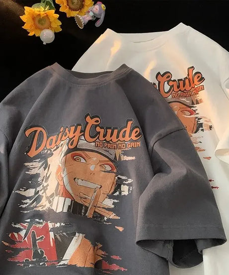 Naruto Ninja T-shirt Clothes Cartoon Print Short-sleeved Summer Tops Hip Hop Fashion Short Sleeve Top Clothes Birthday Gift New