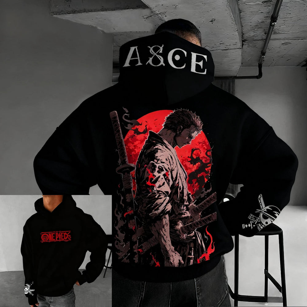 One Piece Zoro Hoodie — Print Pullover 8